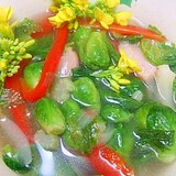 芽キャベツ野菜スープ